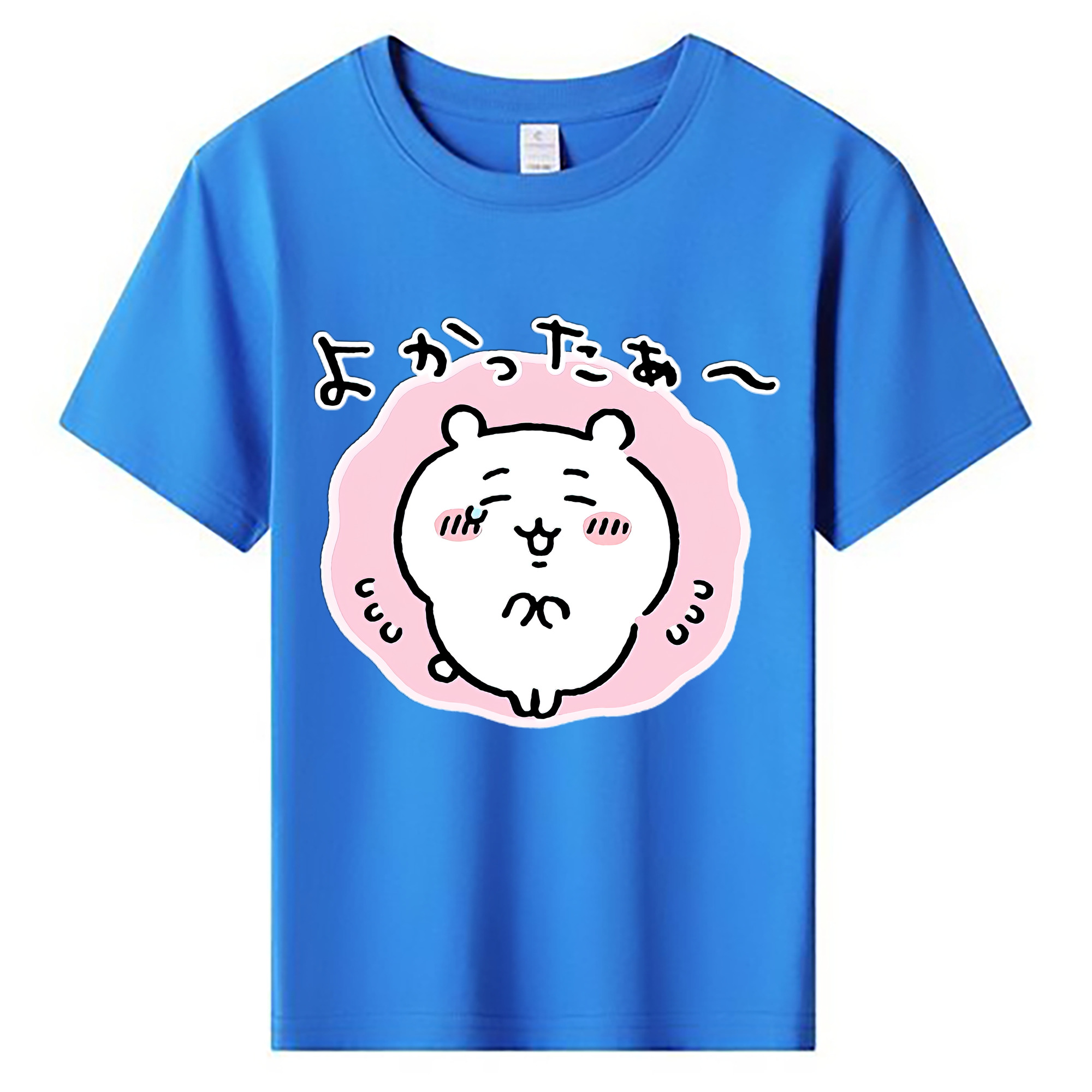 （画像用） ちいかわ ちいかわ Chii-kawa chiikawa 綿100％キッズTシャツ（フロントプリント）